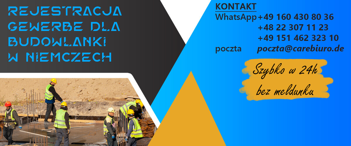 Firma w Niemczech dla budowlanki